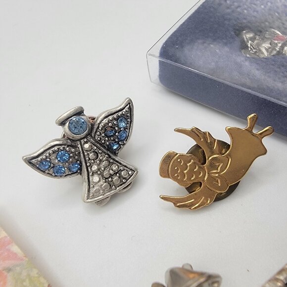 LOT OF VINTAGE‎ To NOW Angel Pins Brooch Religious Faith Hope Lapel Hat - Picture 3 of 6